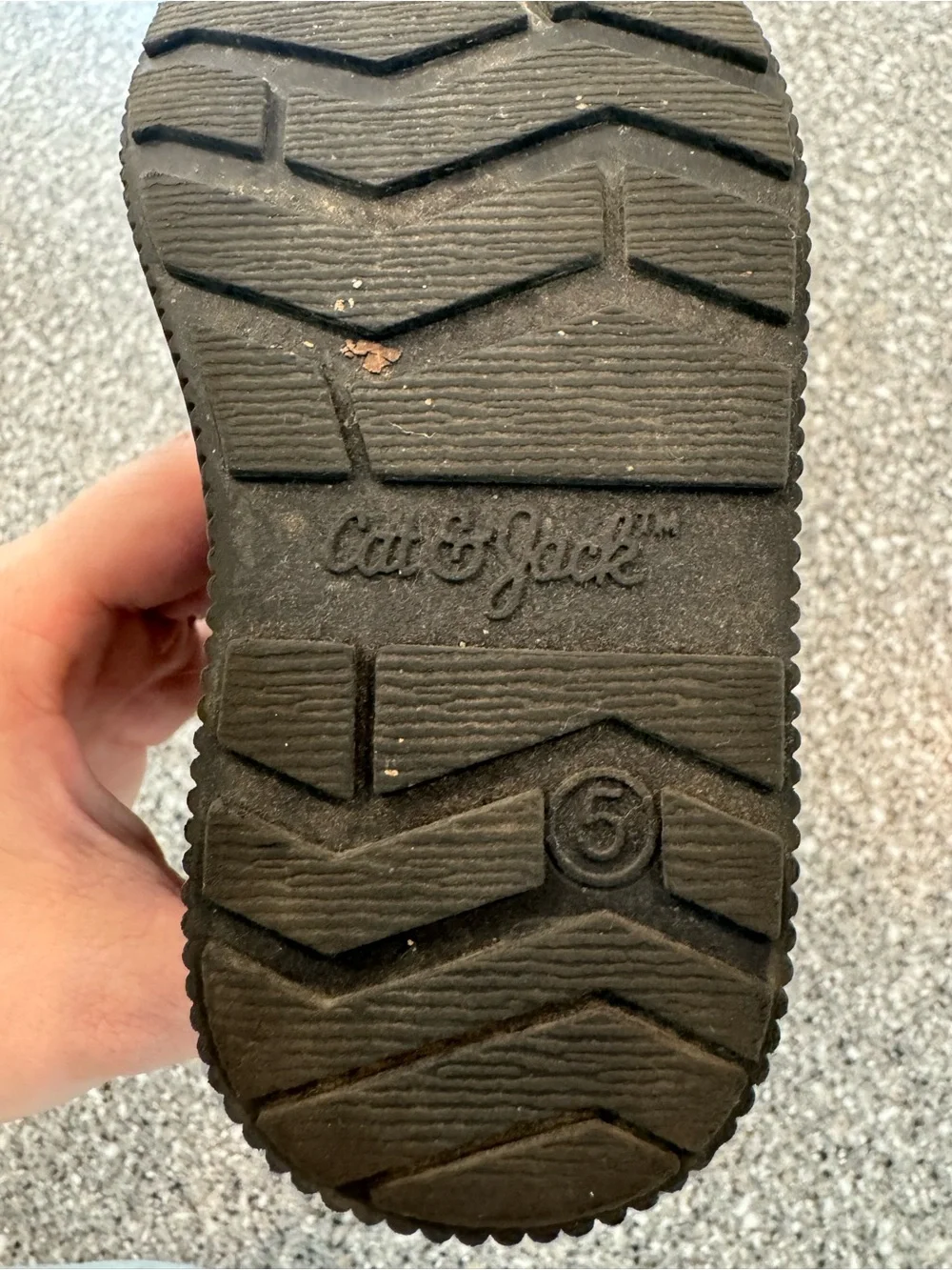 Cat & Jack Black Kids Winter Boots with Side Zippers